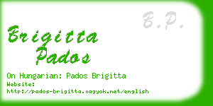 brigitta pados business card